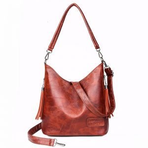 Luxury Handbags Women Bags   Female Leather Shoulder Bag Vintage Top-handle Bags Vintage Casual Tote Bag Female New