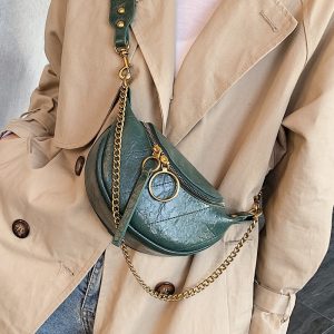 Fashion Quality PU Leather Crossbody Bags For Women  Chain Small Shoulder Messenger Bag Lady Travel Handbags and Purses