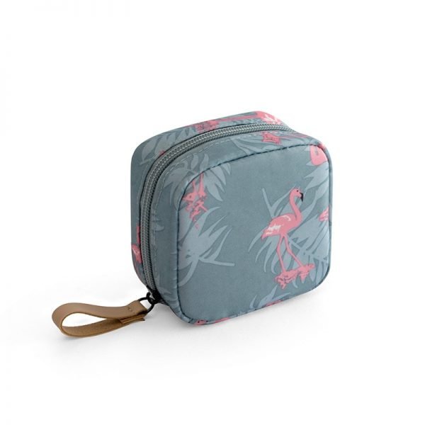 Travel Mini Stripe Toiletry Flamingo Cosmetic Bag Make up Storage Bag Toiletrie Organizer Cactus Cosmetic Case Beauty Makeup Bag