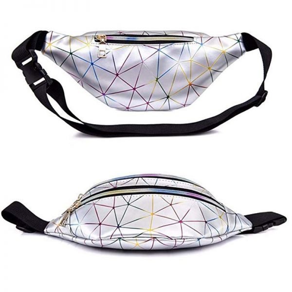 Holographic Waist Bags | Pink Silver Pack